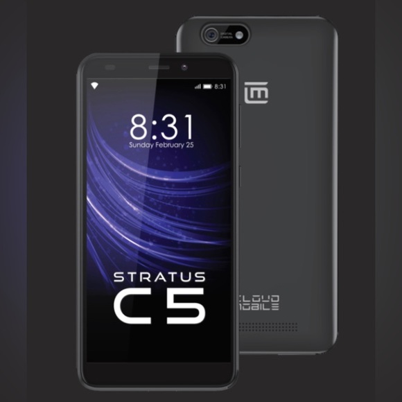 Cloud Mobile Stratus C5 Elite-16GB Black Smartphone Powered by Android (sealed) - Picture 1 of 7